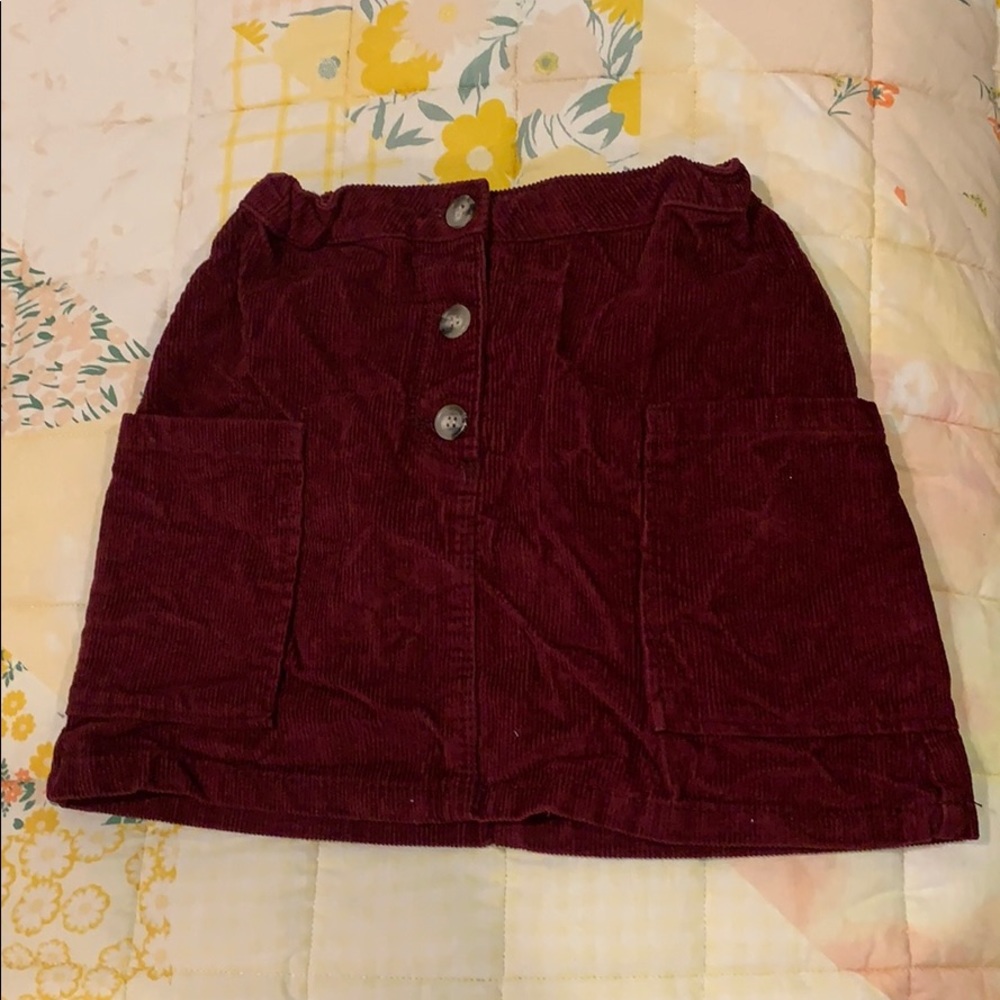 MAROON ZARA KIDS SKIRT